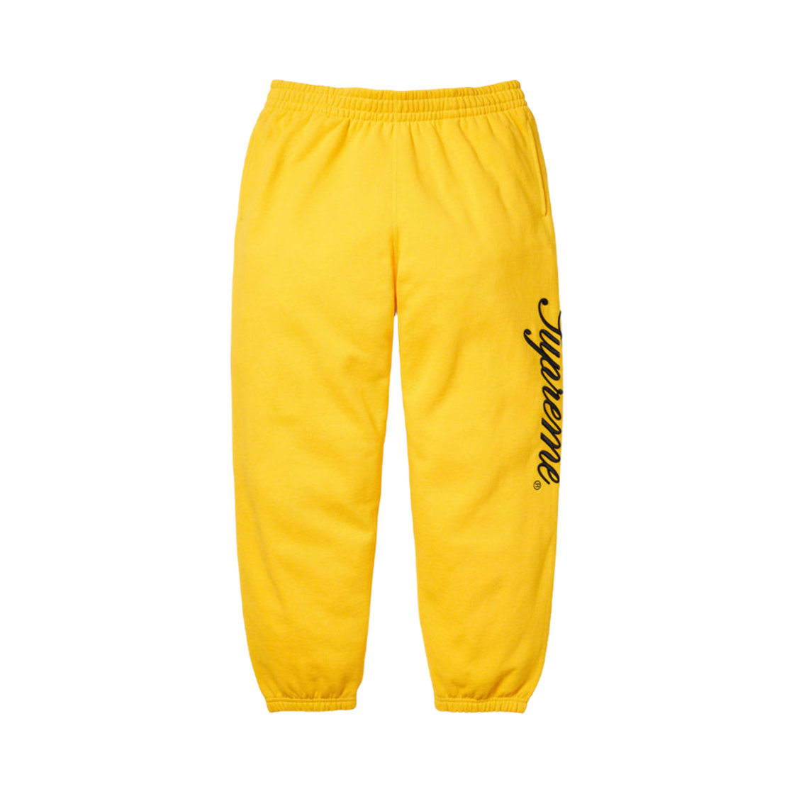 슈프림 레이즈드 스크립트 스웨트팬츠 옐로우 - 23FW(Supreme Raised Script Sweatpants Yellow - 23FW) - 1