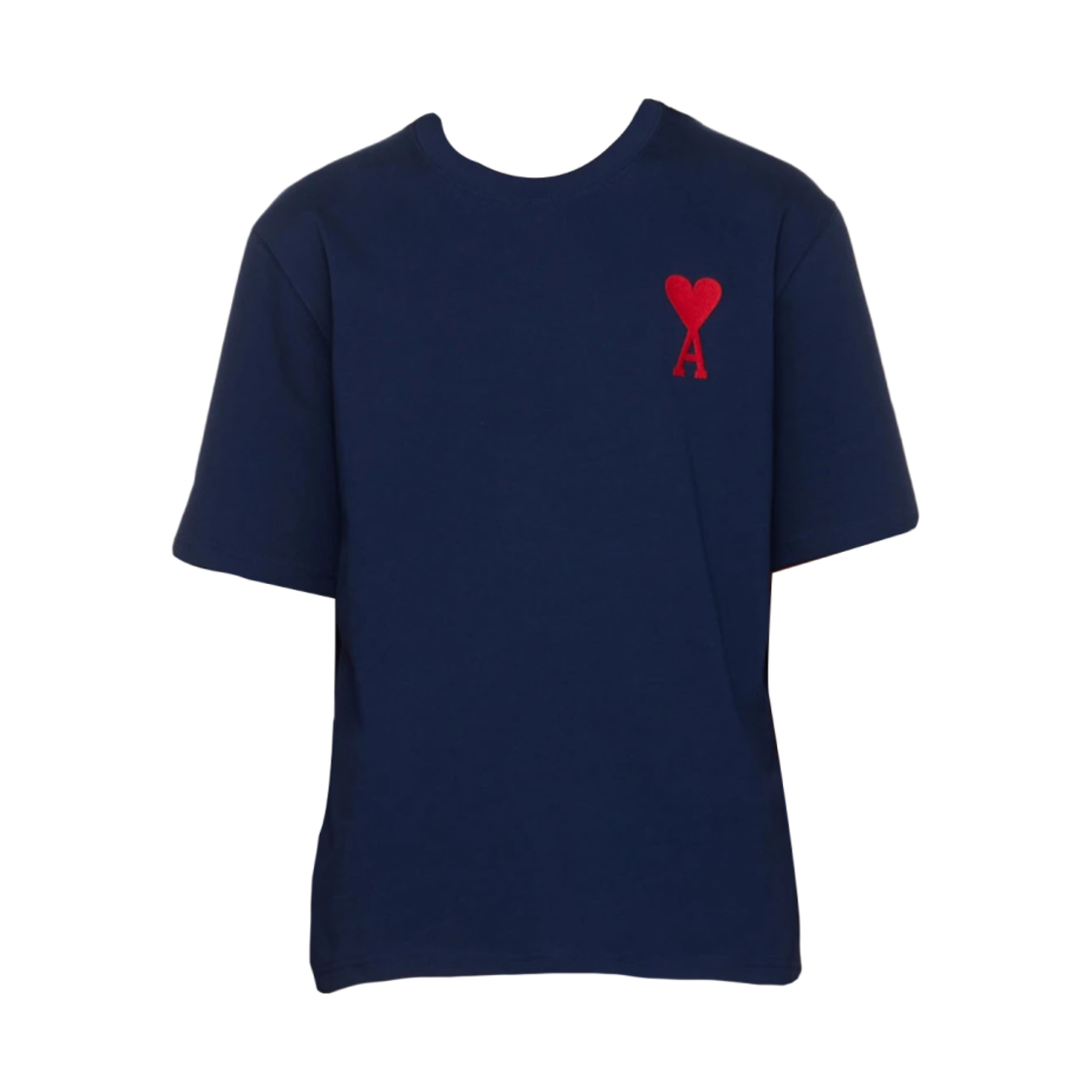 아미 빅 하트 로고 오버사이즈 티셔츠 네이비 - 에센스 한정(AMI de Coeur Oversized T-Shirt Navy - Ssense Exclusive) - 1