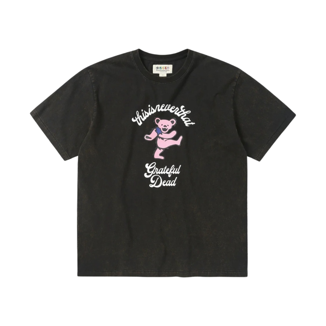 디스이즈네버댓 x 그레이트풀 데드 굿 OI' 댄싱 베어 티셔츠 오프 블랙(Thisisneverthat x Grateful Dead Good Ol' Dancing Bears T-Shirt Off Black)