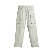 Zara Detachable Cargo Jeans Light Blue