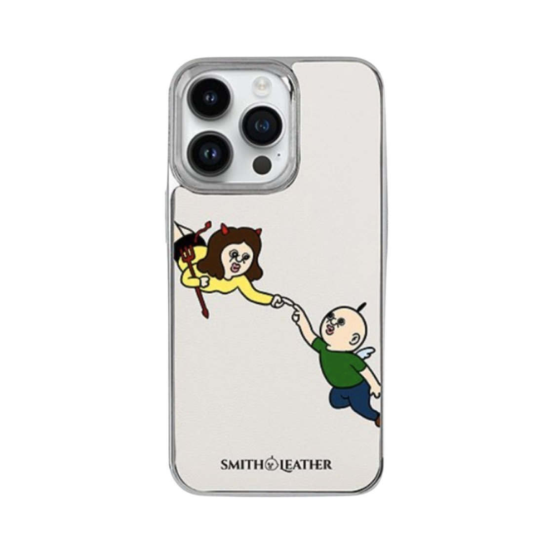 스미스 앤 레더 x 빵빵이 아이폰 케이스 베이지(Smith & Leather x Bbangbbang iPhone Case Beige)