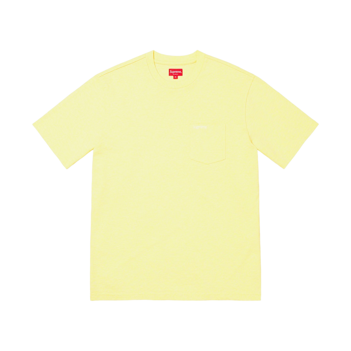 슈프림 숏슬리브 포켓 티셔츠 페일 옐로우 - 22FW(Supreme S/S Pocket T-Shirt Pale Yellow - 22FW) - 1