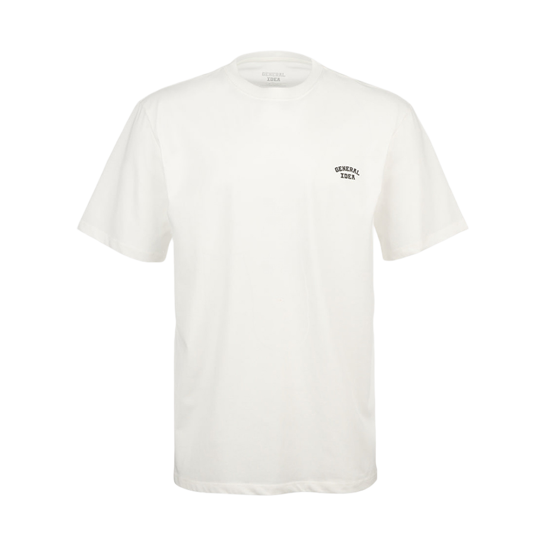 제너럴아이디어 유니섹스 쿨링 로고 반팔 티셔츠 화이트