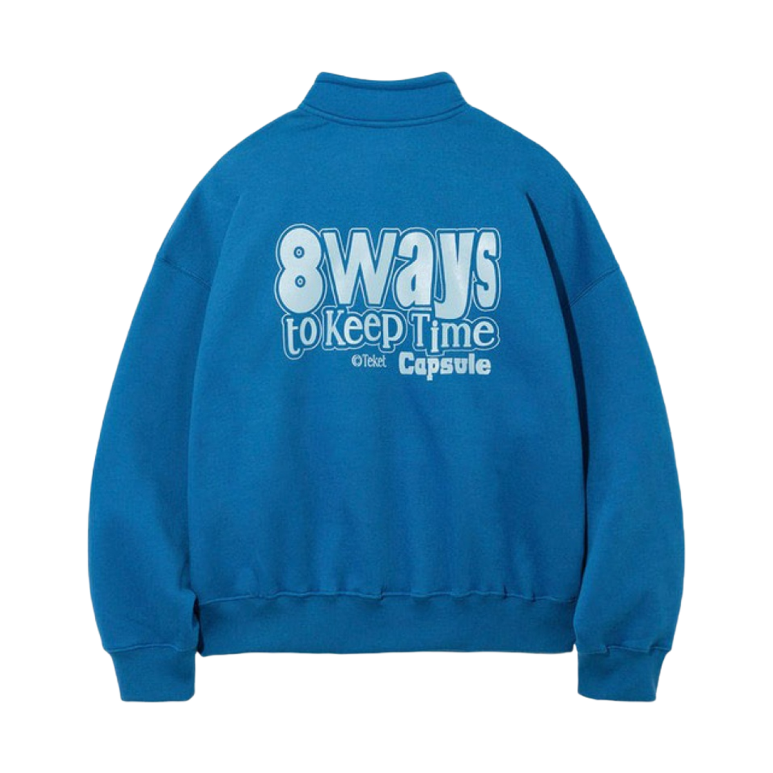 - Teket 8Ways Half Zip-Up Sweatshirt Blue