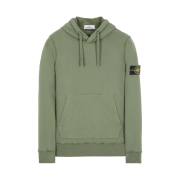 Stone Island 64120 Cotton Fleece Hooded Sweatshirt Olive - 21FW
