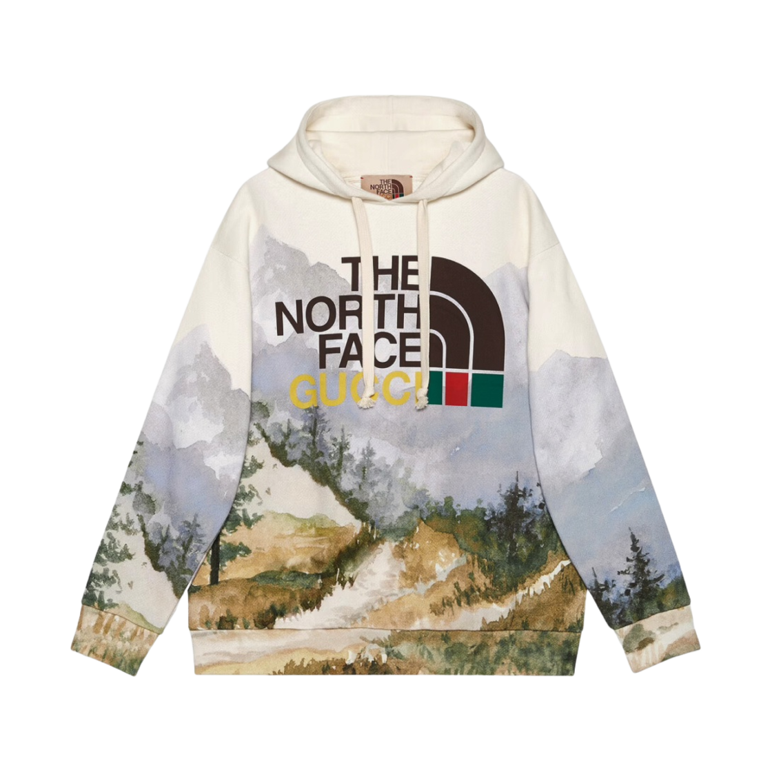(W) 구찌 x 노스페이스 코튼 스웨트셔츠 멀티컬러((W) Gucci x The North Face Cotton Sweatshirt Multicolor)
