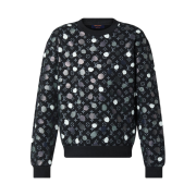 Louis Vuitton x YK Painted Dots Printed Crewneck Black