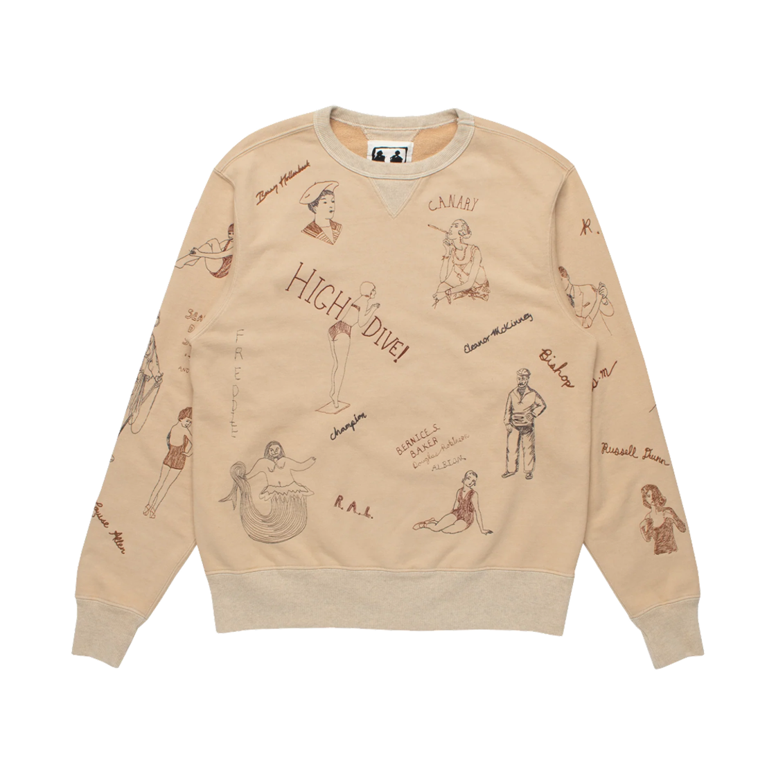 - Samuel Zelig High Dive Crewneck Beige