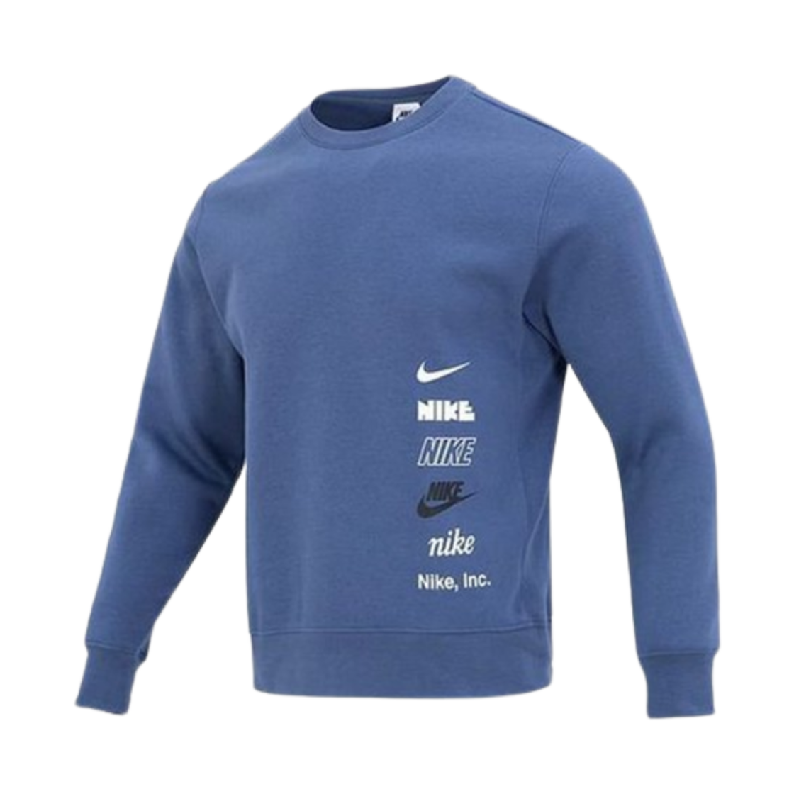 나이키 클럽 플리스+ 브러쉬드 백 크루넥 디퓨즈드 블루 - 아시아(Nike Club Fleece+ Brushed Back Crew Dark Diffused Blue - Asia) - 1