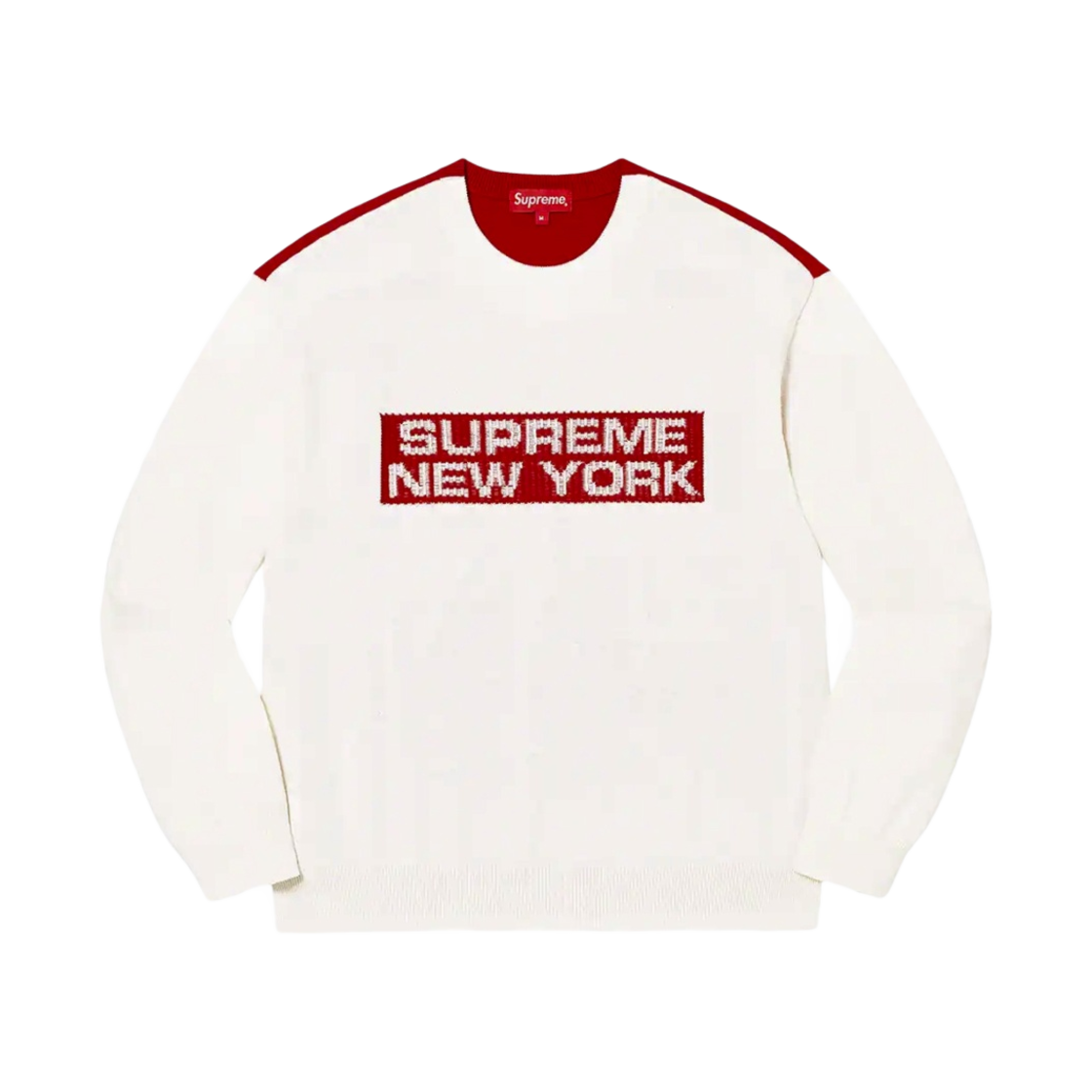 - Supreme 2-Tone Sweater White - 22SS