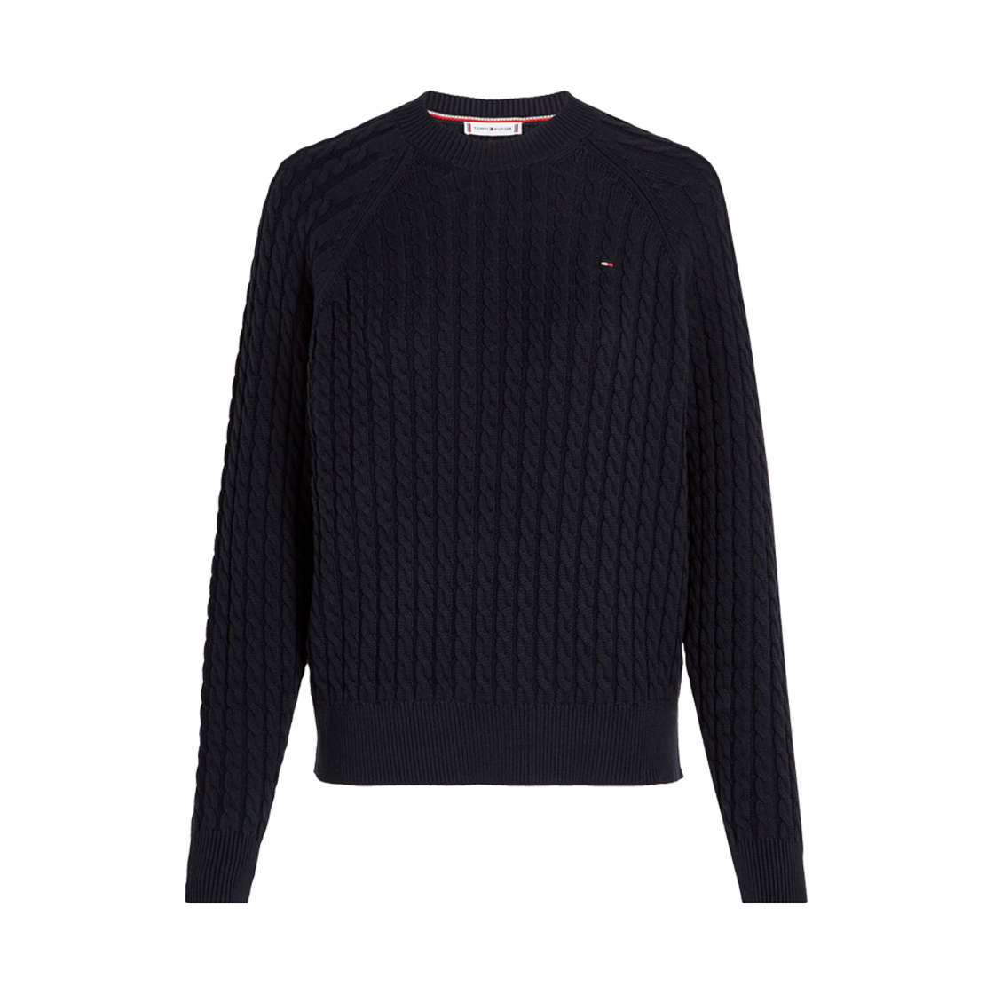 WW41142DW5 (W) Tommy Hilfiger Cable Knit Relaxed Fit Jumper Desert Sky