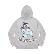 Supreme Snowman Hooded Sweatshirt Heather Grey - 21FW