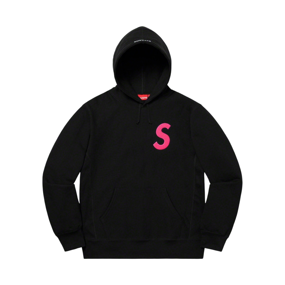 슈프림 S 로고 후드 스웨트셔츠 블랙 - 19FW