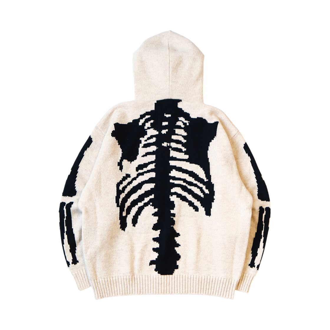 K2410KN079 Kapital 5G Wool Bone Hooded Sweater Kinari