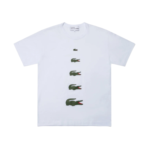 Comme des Garcons Shirt x Lacoste Printed T-Shirt White