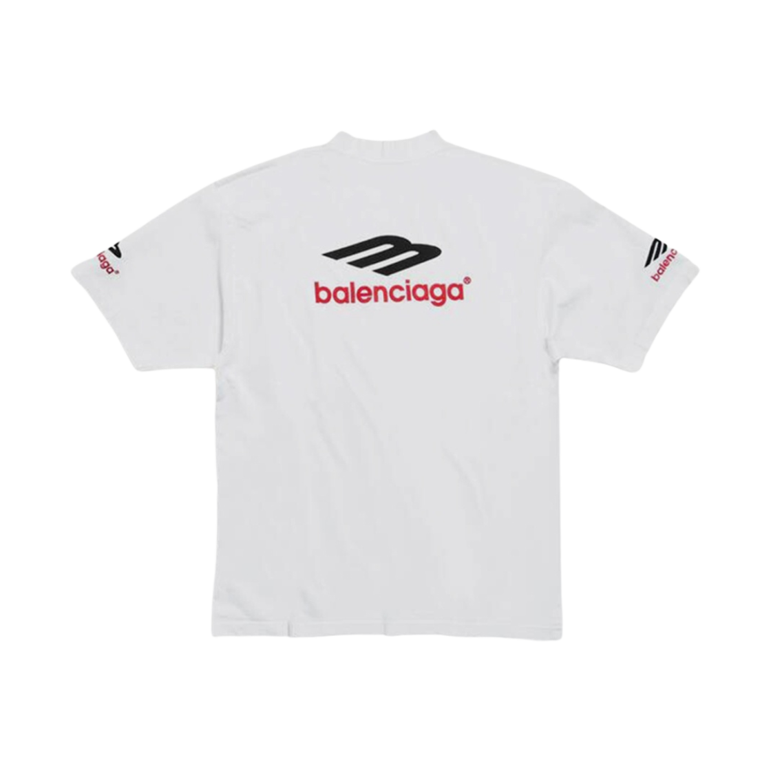 발렌시아가 3B 스포츠 아이콘 티셔츠 미디움 핏 화이트 블랙(Balenciaga 3B Sports Icon T-Shirt Medium Fit White Black) - 2