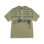 Stussy Locations Pigment Dyed T-Shirt Olive
