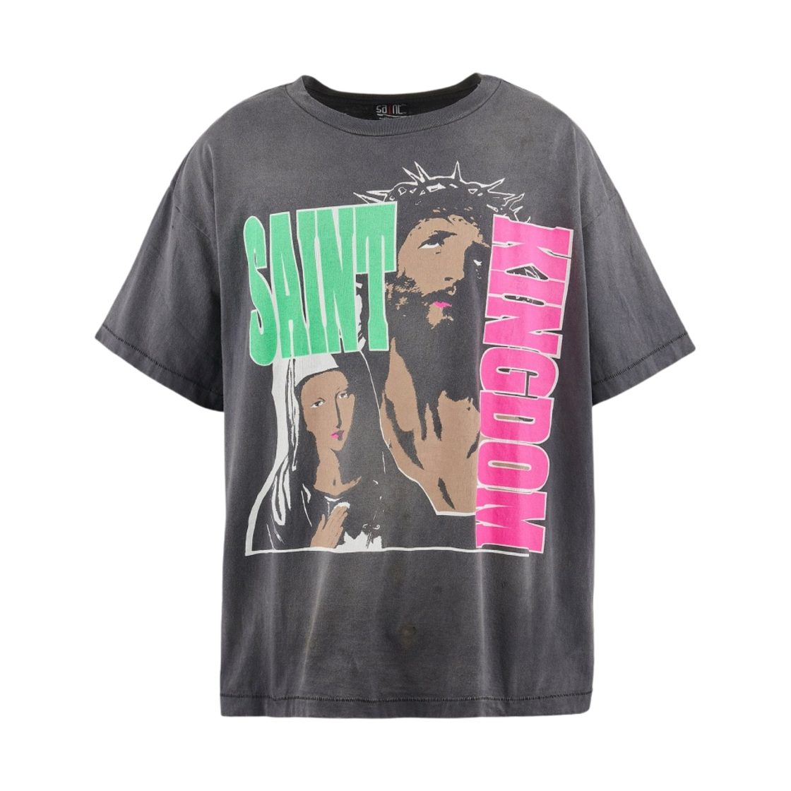 YS8-0000-C45 Saint Mxxxxxx x Lastman Saint Kingdom S/S T-Shirt Black - 24SS