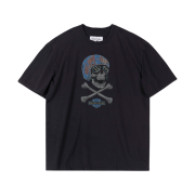 Typing Mistake Holiday-Vision Parody Graphic T-Shirt V.2 Dark Navy