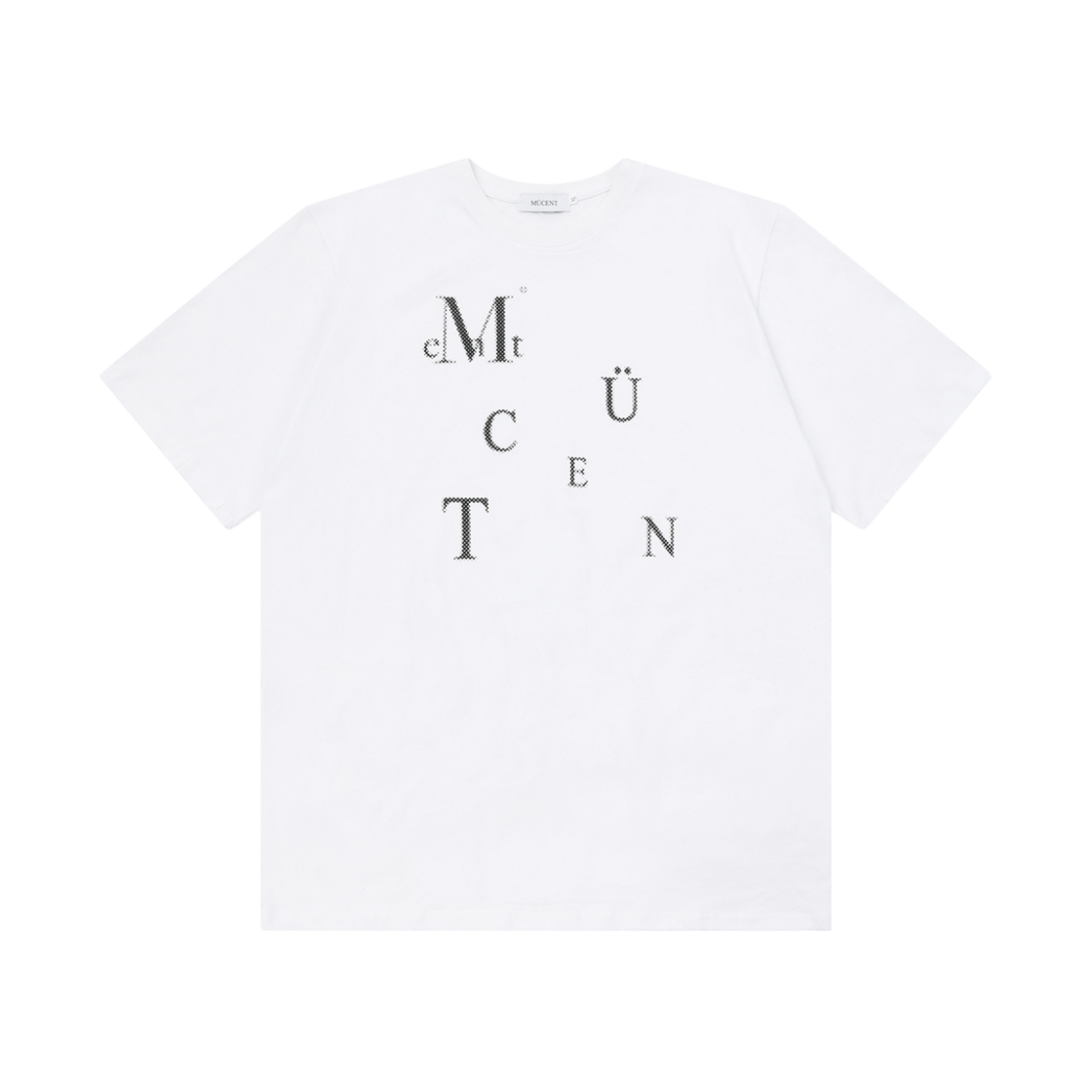 P00000LT_02 MUCENT Puzzle Half T White