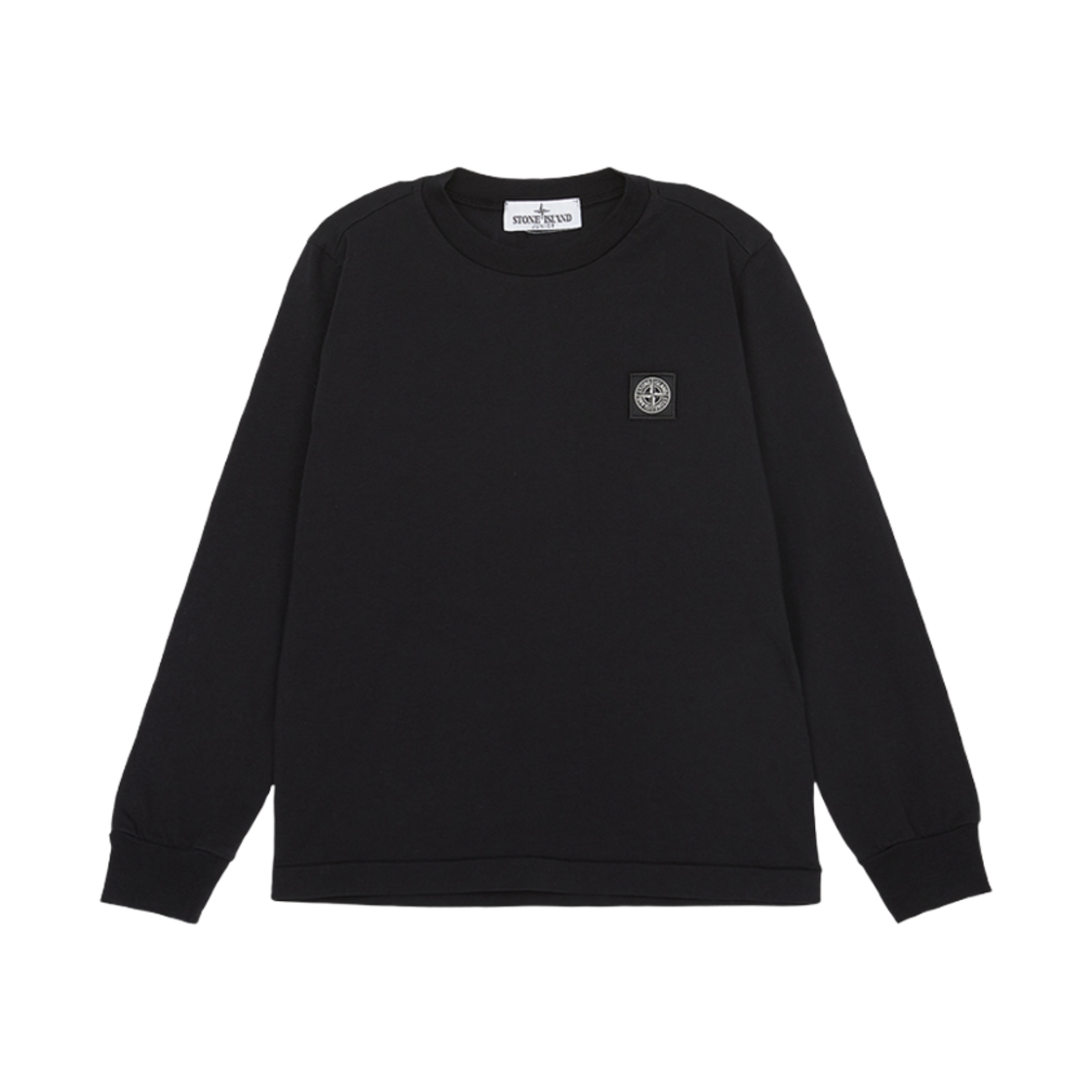 K1S162100003 S0047 V0029 14A (Kids) Stone Island 2100003 Long Sleeve T-Shirt Black - 25SS