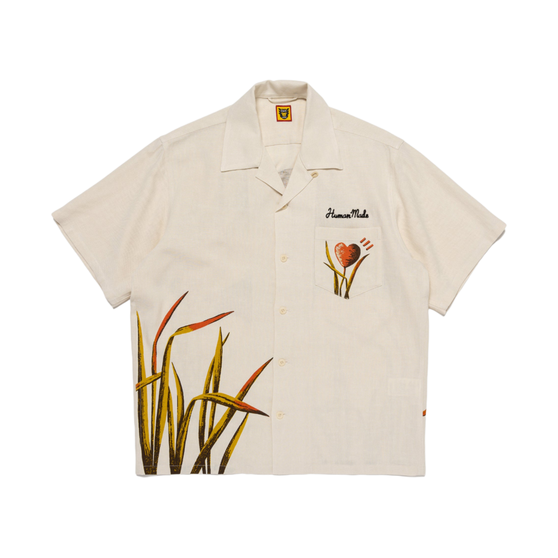 HM27SH028 Human Made Duck Aloha Shirt White