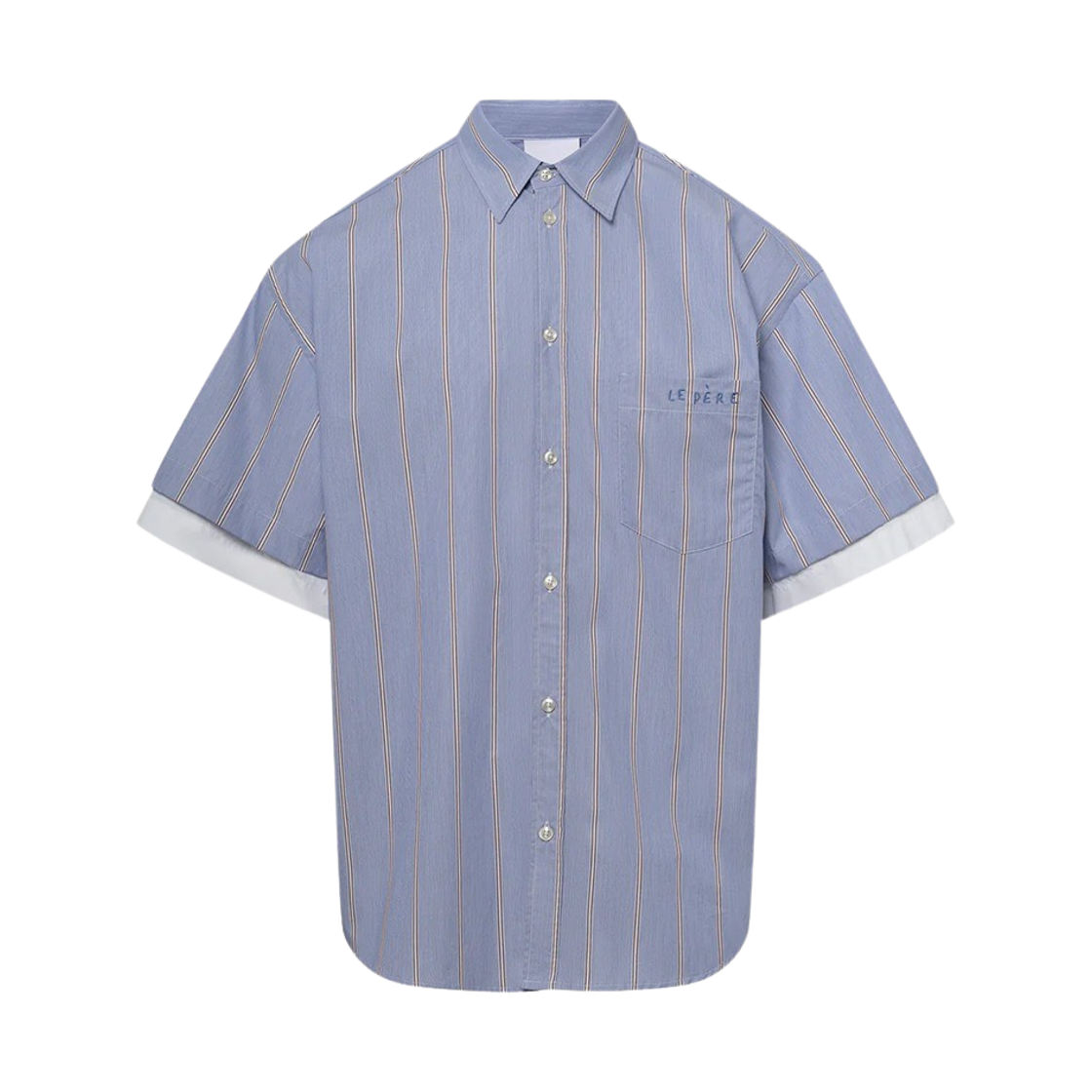 KM4BSHSLE09LB LE PERE Double Short Sleeve Office Savoy