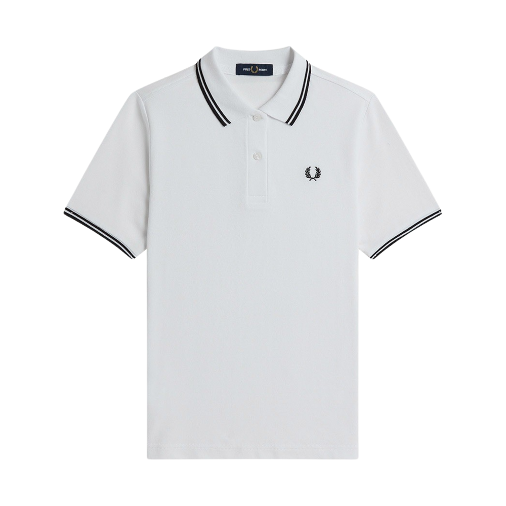 AFPF2413600-200 Fred Perry Womens G3600 Twin Tipped Fred Perry Shirt White/Black