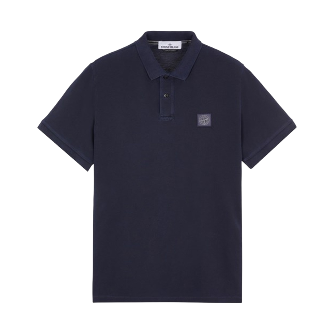 10152SC67-A0020 Stone Island 2SC67 Pigment Dyed Short Sleeve Polo Shirt Navy Blue - 23SS