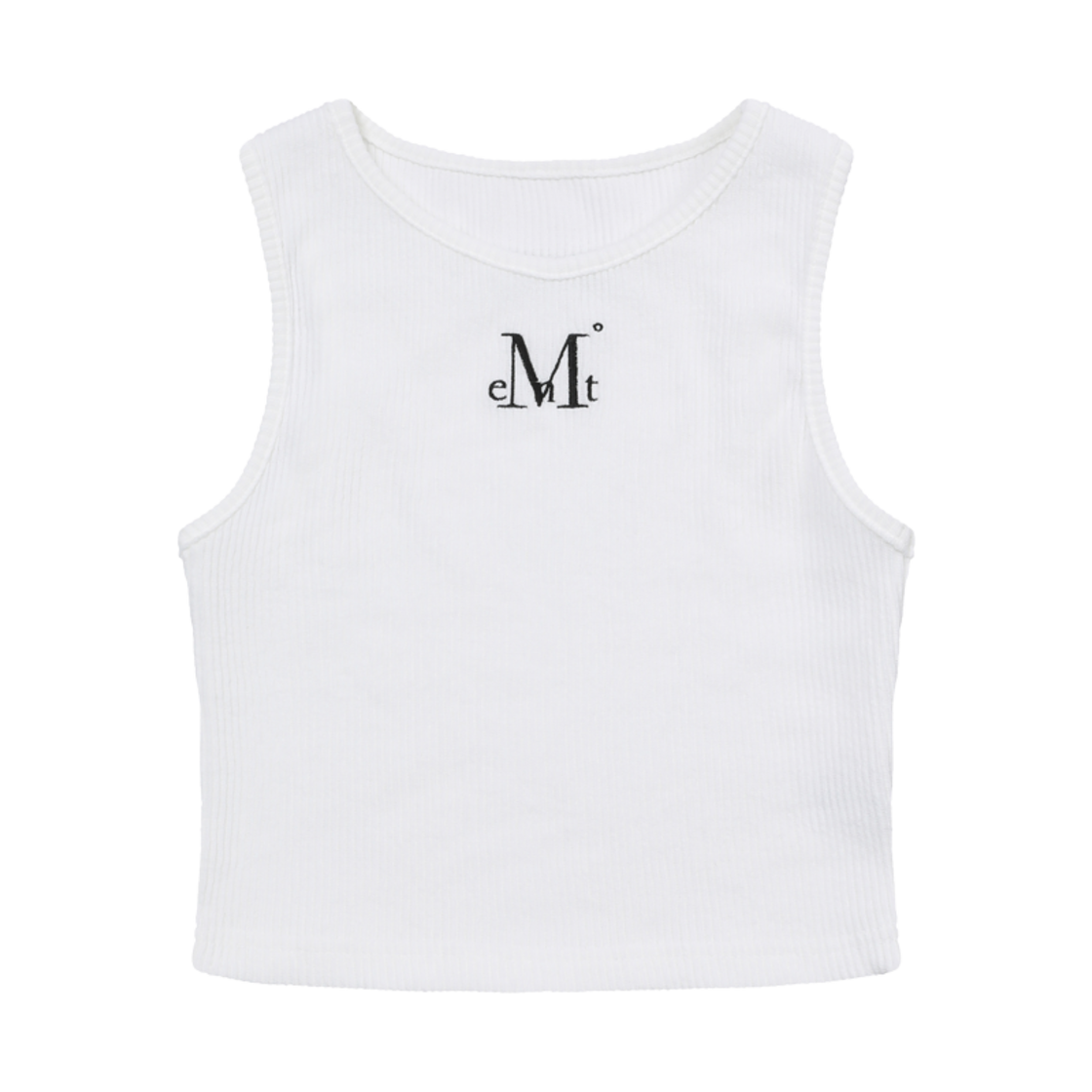 P00000WS_02 MUCENT Ellen Back Detail Mini Crop Sleeveless White