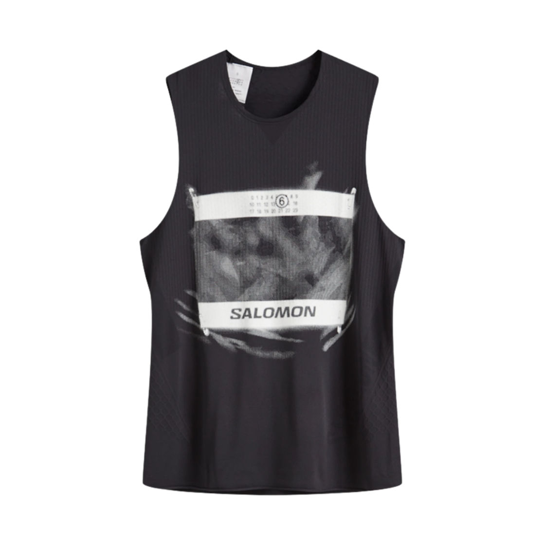 S52NL0071M20101900 (W) Salomon x MM6 Maison Margiela Abstract Print T-Shirt Black