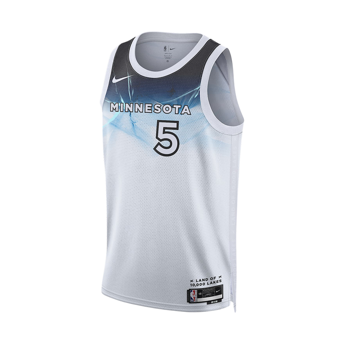 나이키 앤서니 에드워즈 미네소타 팀버울브스 2024/25 시티 에디션 드라이핏 NBA 스윙맨 저지 화이트(Nike Anthony Edwards Minnesota Timberwolves 2024/25 City Edition Dri-Fit NBA Swingman Jersey White)