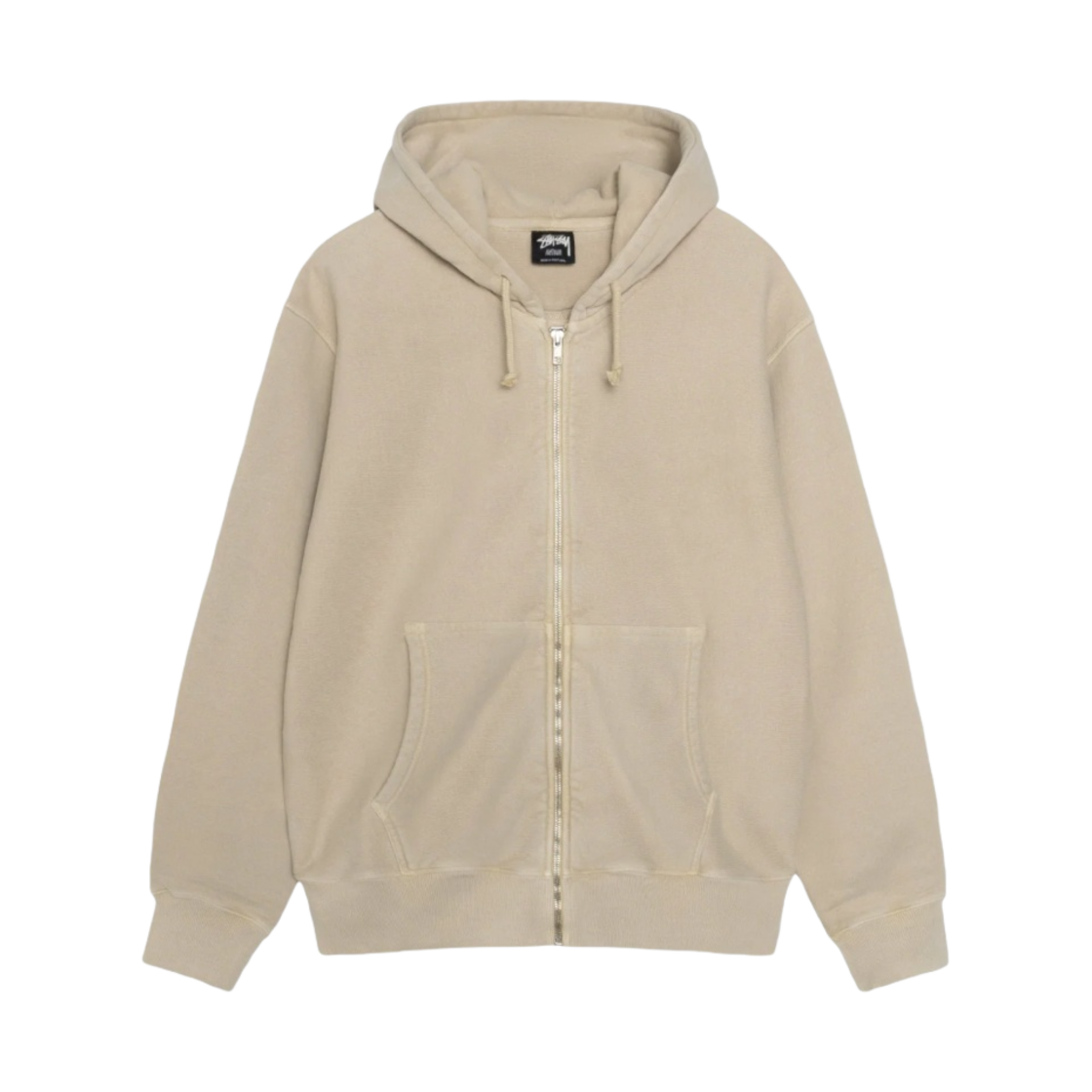 스투시 부아나 피그먼트 다이드 집 후드 카키(Stussy Buana Pigment Dyed Zip Hoodie Khaki) - 2