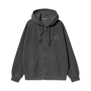 Carhartt WIP Hooded  Nelson Jacket Charcoal Garment Dyed