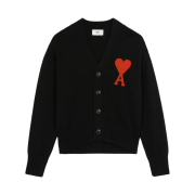 AMI de Coeur Oversize Cardigan Black - 21FW