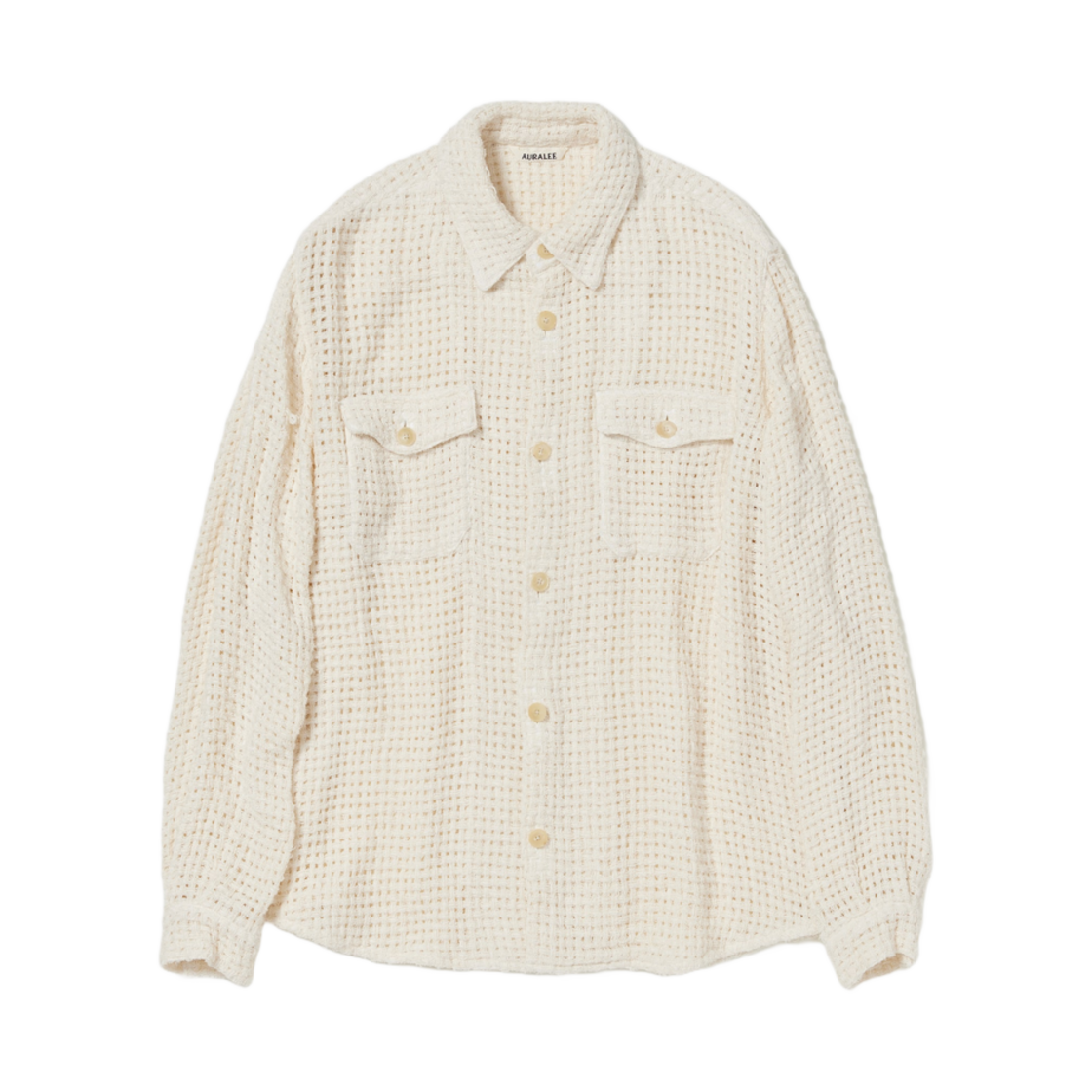 ◆新品◆24ss◆AURALEE◆SUMMER TWEED MESH P/O AURALEE 新品 HOMESPUN SUMMER TWEED MESH SHIRT A24SS01HM 5 定価