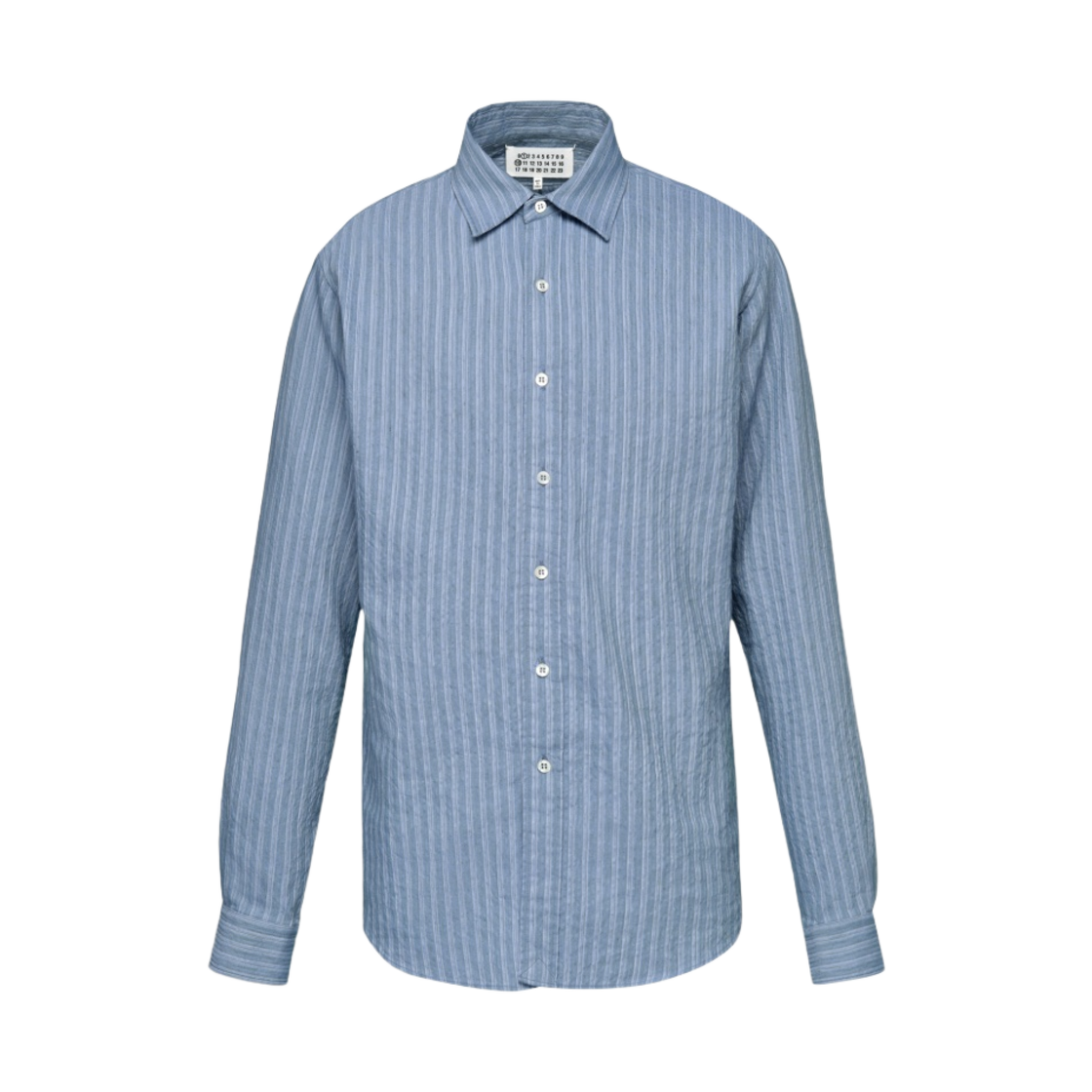 메종 마르지엘라 시어서커 리넨 셔츠 블루(Maison Margiela Seersucker Linen Shirt Blue) - 1