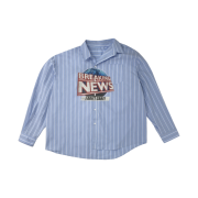 Project G/R Unbalanced Stripe Shirt Sky Blue