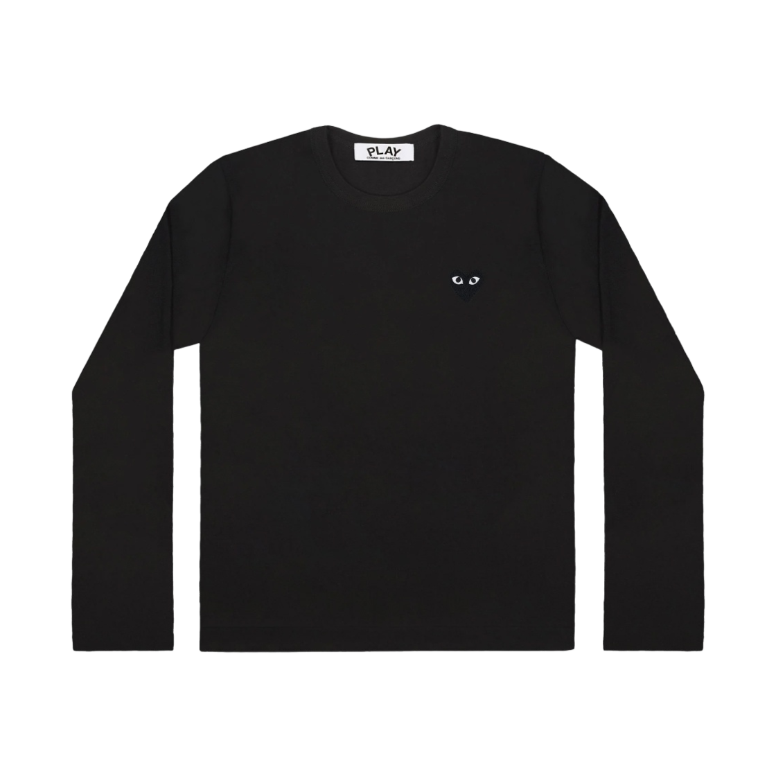 플레이 꼼데가르송 블랙 하트 롱슬리브 티셔츠 블랙(Play Comme des Garcons Black Heart LS T-Shirt Black)
