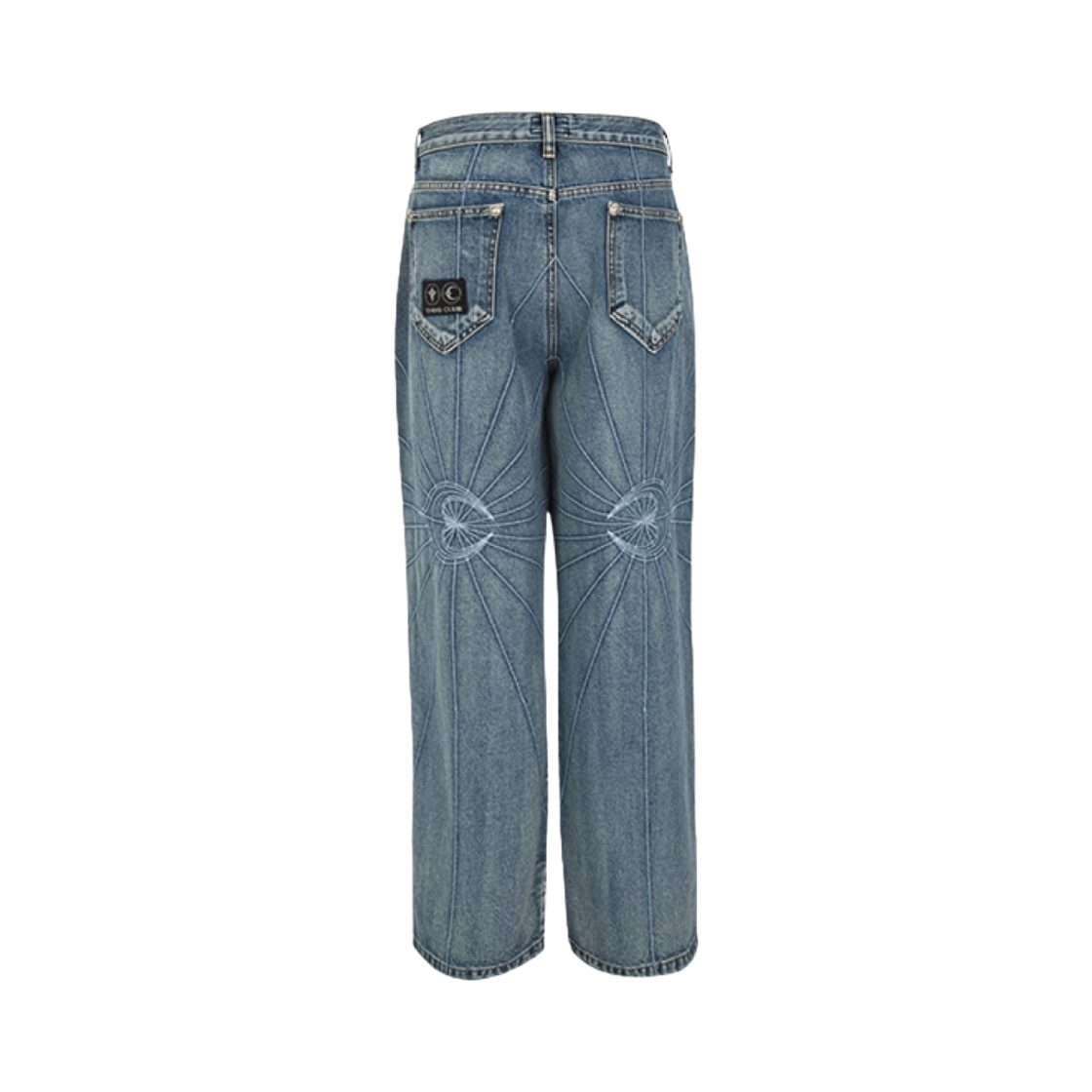 떠그 클럽 체인 스티치 데님 팬츠 블루(Thug Club Chain Stitch Denim Pants Blue) - 2
