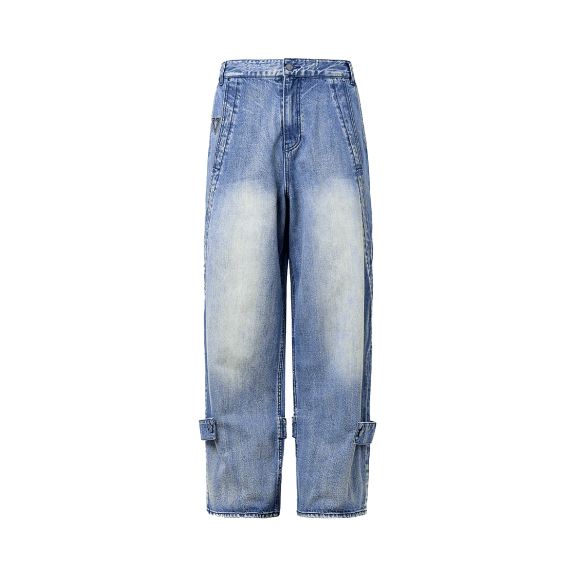 HVQSDDW605IBA Vonvat Bold Incision Wide Jeans Indigo