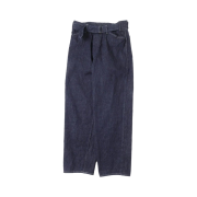 Comoli Belted Denim Pants Navy - 23AW
