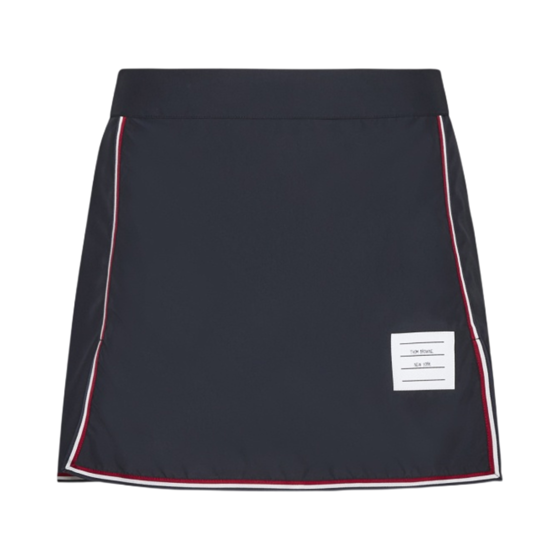 FJK086A-F0197-415 (W) Thom Browne Military Ripstop Framing Mini Golf Skirt Navy