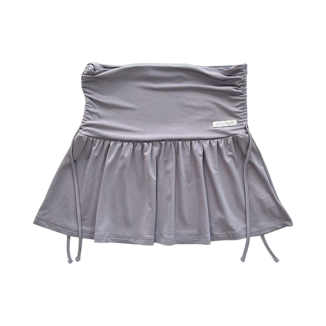 - (W) Jichoi Shirring Skirt Violet Grey