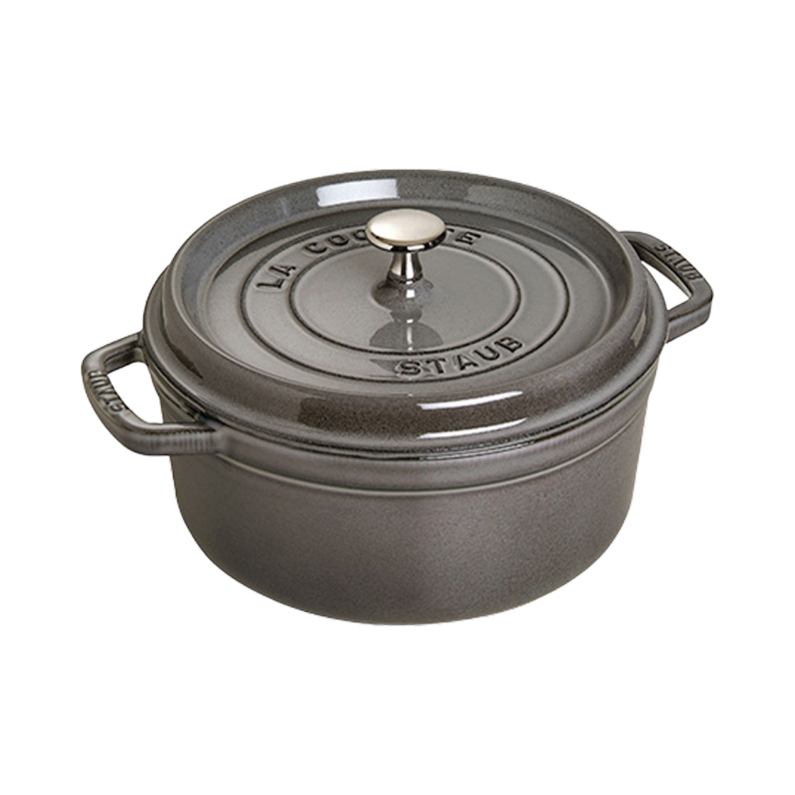 스타우브 원형 꼬꼬떼 4 qt 그래파이트 그레이(Staub Round Cocotte 4 qt Graphite Grey)