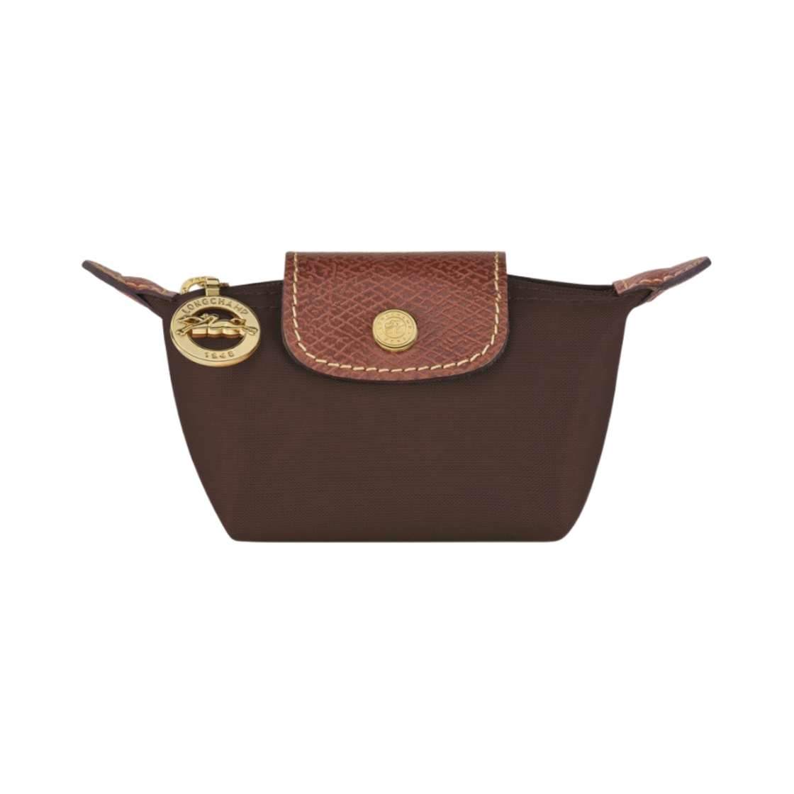 30016089P81 Longchamp Le Pliage Original Coin Purse Ebony