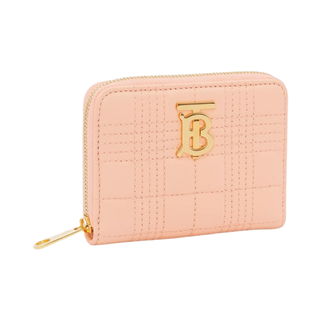 버버리 퀼티드 레더 롤라 지퍼 지갑 피치 핑크(Burberry Quilted Leather Lola Zip Wallet Peach Pink) - 3