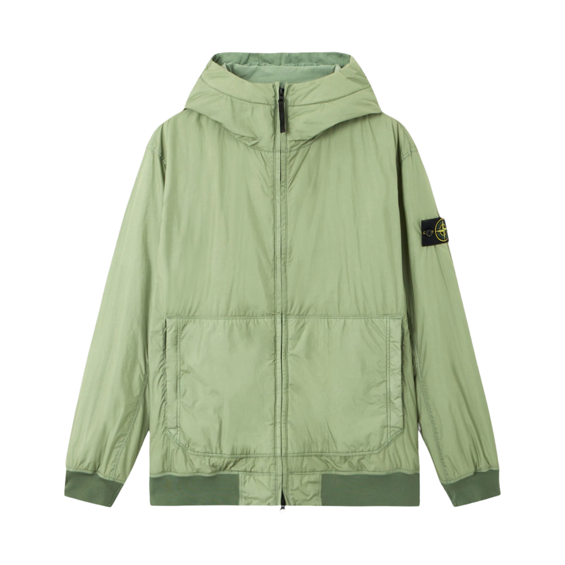 K2S1541000-13S0A23-V0055 Stone Island 4100013 Crinkle Reps Ny Recycled Nylon Padded Jacket with Anti Drop and Wind Resistance Sage Green - 25FW