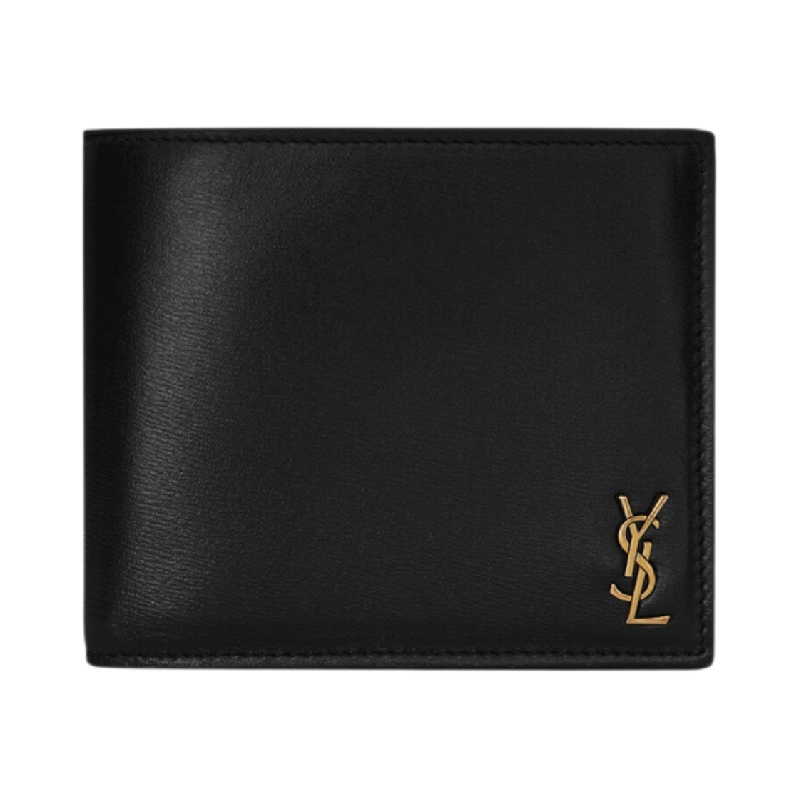 생로랑 샤이니 레더 타이니 카산드라 이스트/웨스트 지갑 블랙(Saint Laurent Tiny Cassandre East/West Wallet in Shiny Leather Black)