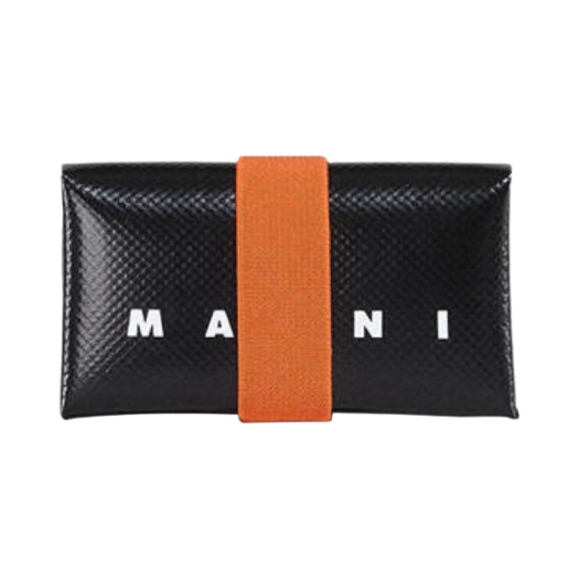Marni PVC Origami Construction Card Holder Black